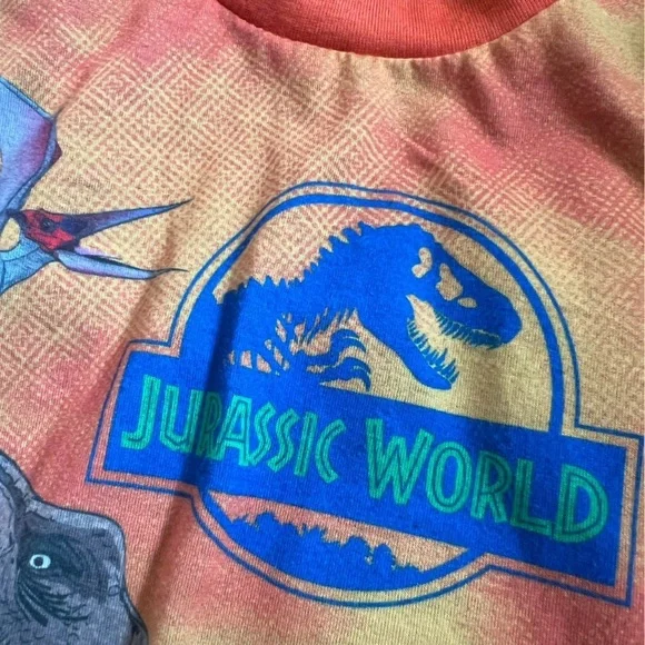 Kids Pajamas Set - Green and Orange - Picture 5 of 6